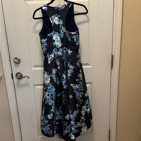 Speechless Navy Blue Floral Kids Formal Dress - Picture 4 of 5